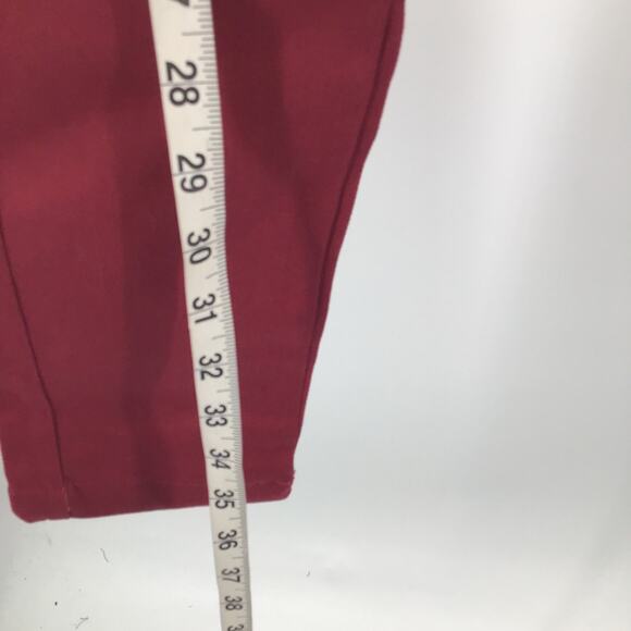 UNIQUE VINTAGE S 4 burgundy high waist pin tuck retro style jeans NWT B81 - Picture 3 of 8